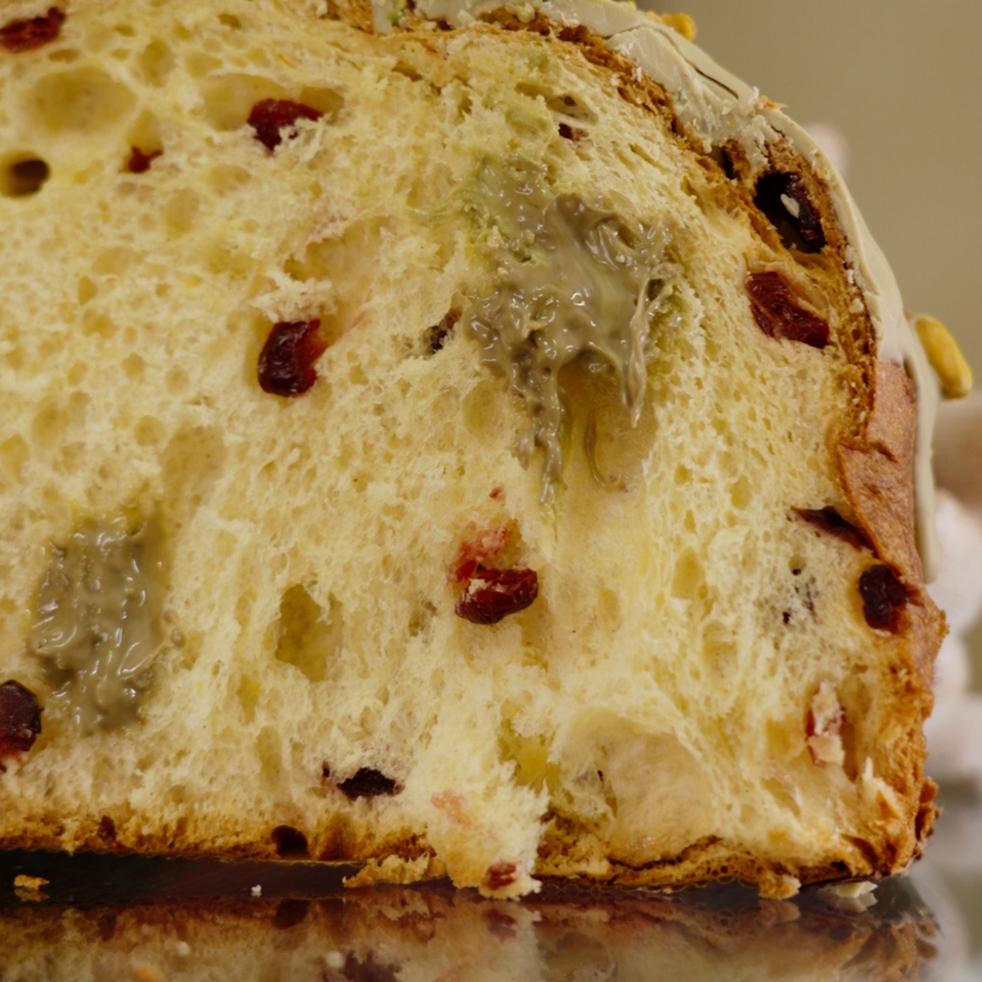 Panettone artigianale al pistacchio + crema al pistacchio
