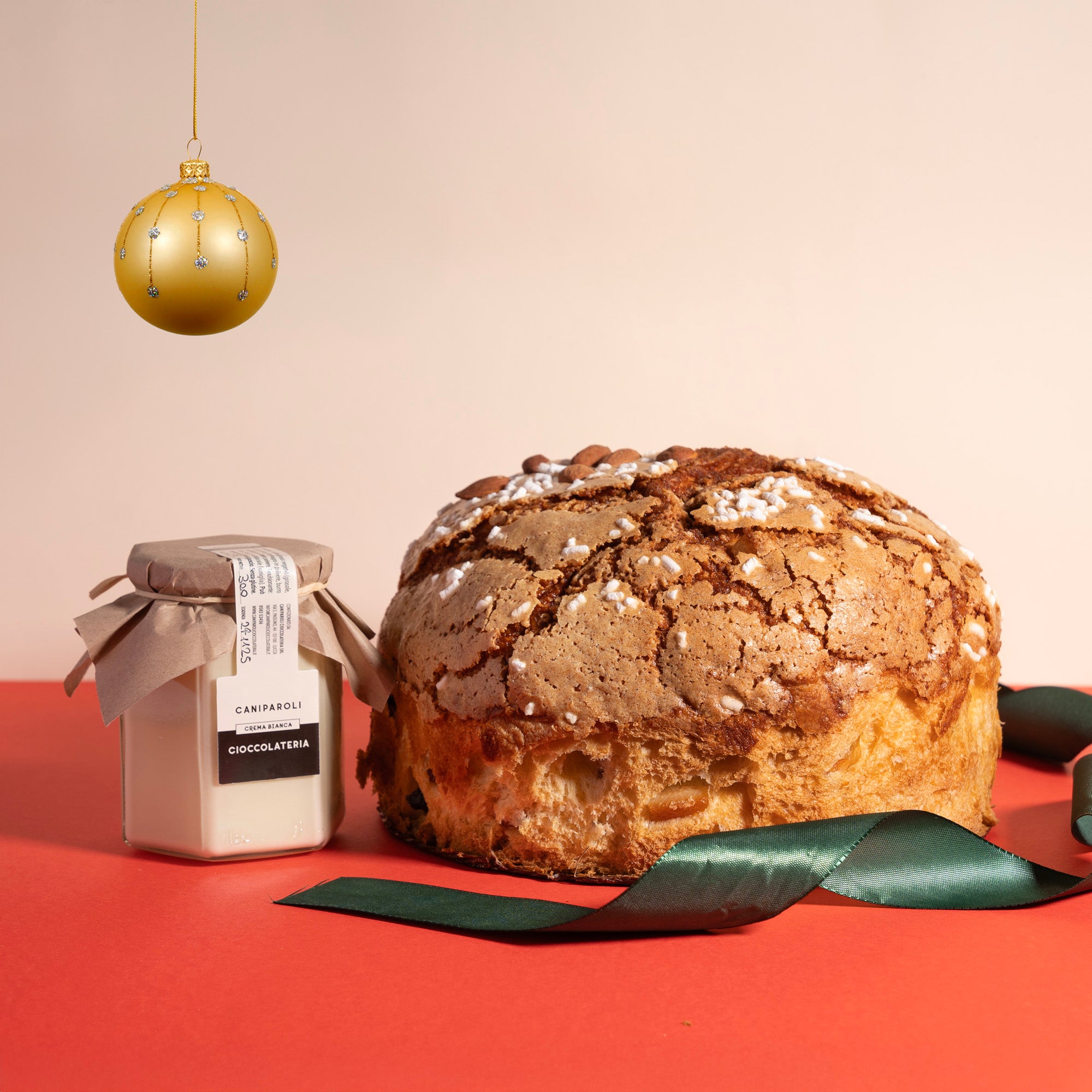 Panettone artigianale classico + crema cioccolato bianco