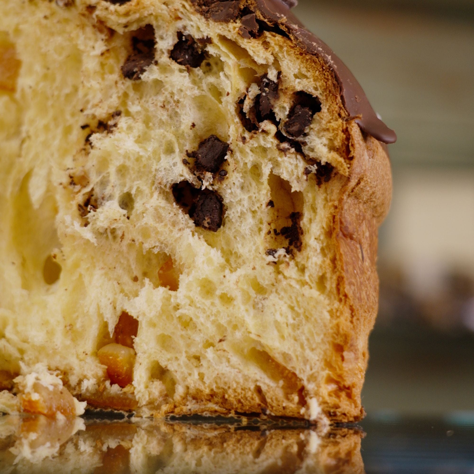 Panettone artigianale cioccolato e arancia + crema cioccolato bianco